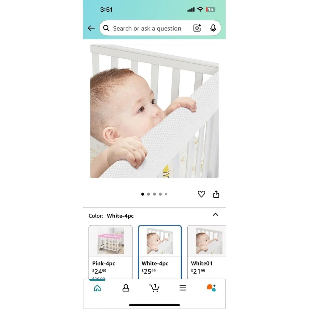Crib rail covers‎